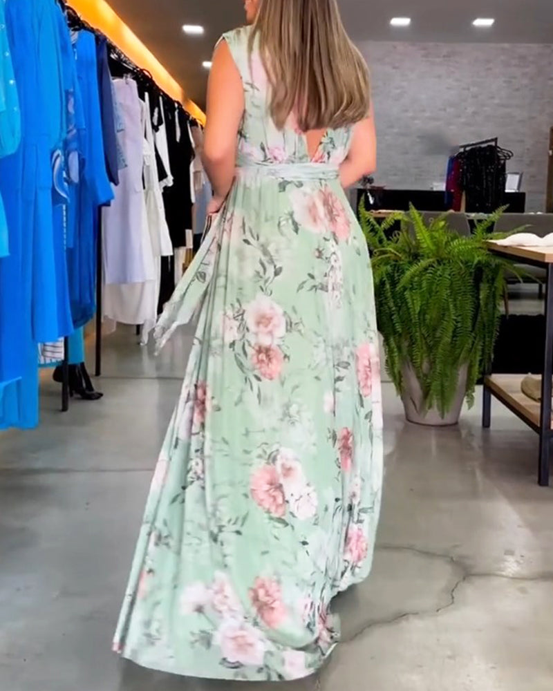Hilda - Vestido Jardín Celeste