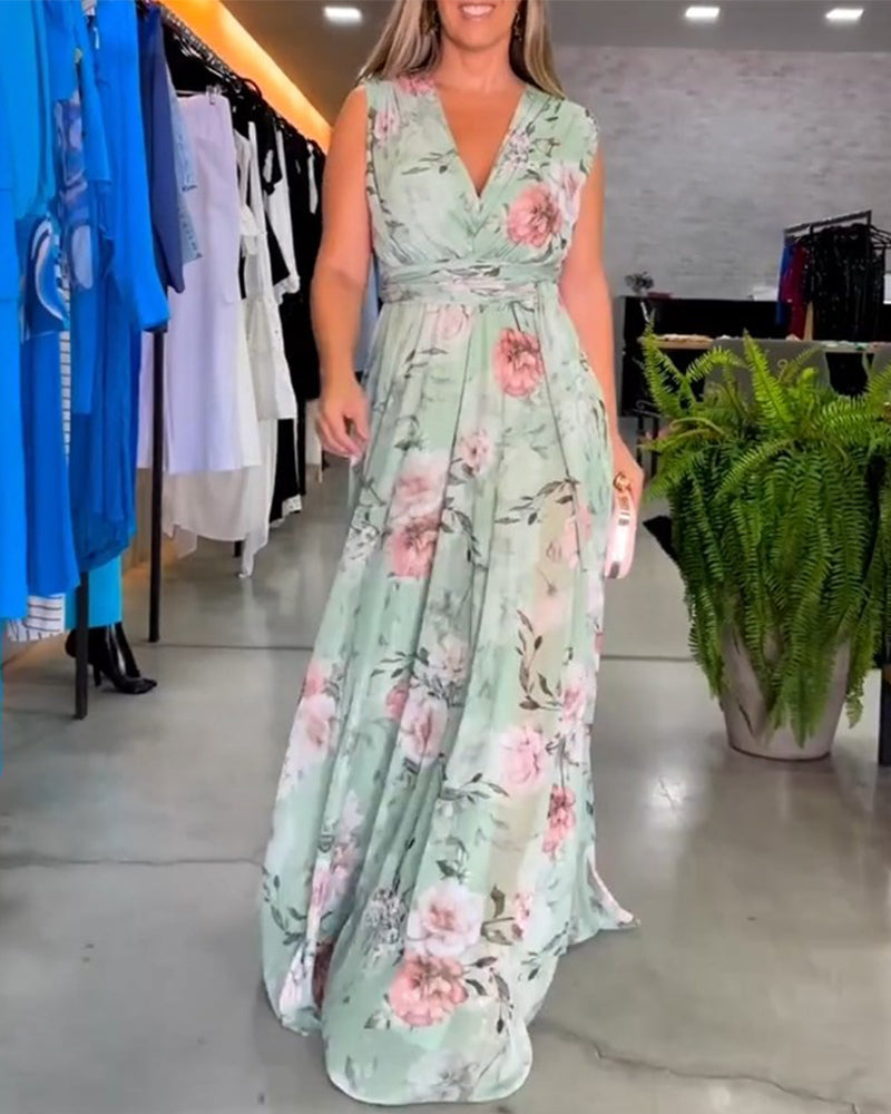 Hilda - Vestido Jardín Celeste