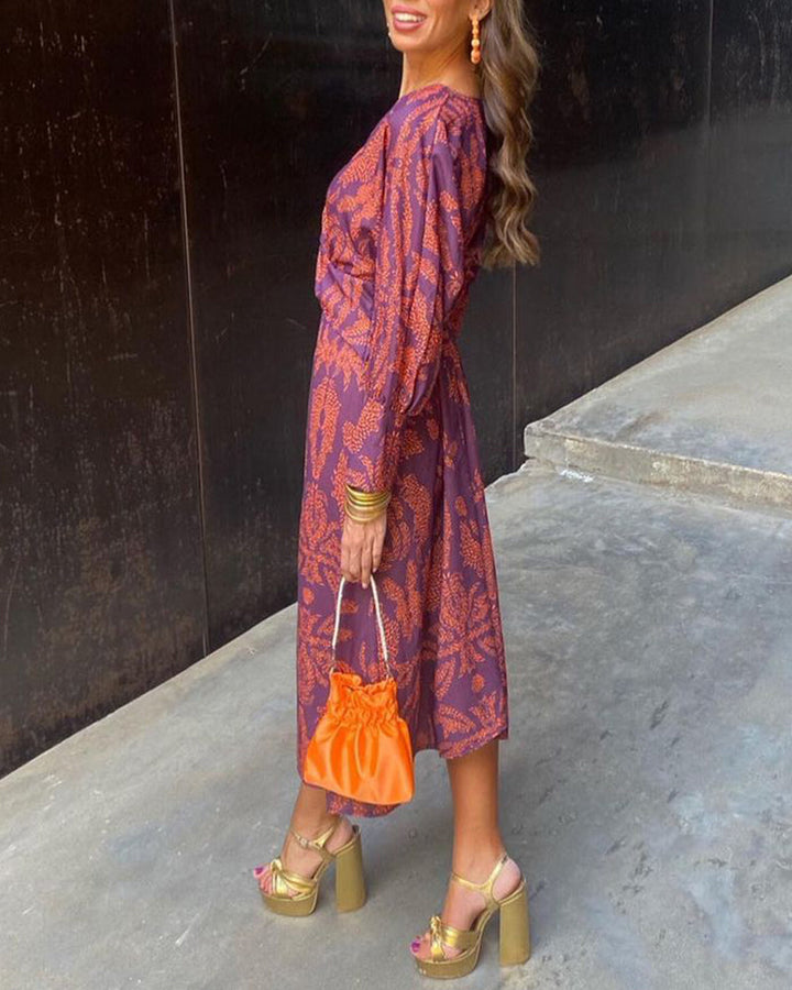 Estela - Vestido Midi Cruzado Elegante