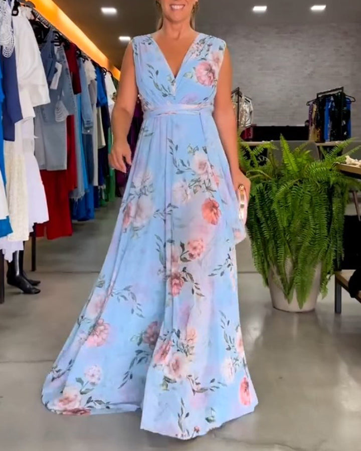 Hilda - Vestido Jardín Celeste