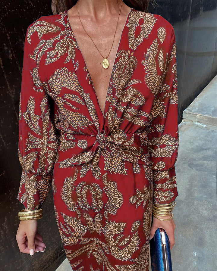 Estela - Vestido Midi Cruzado Elegante