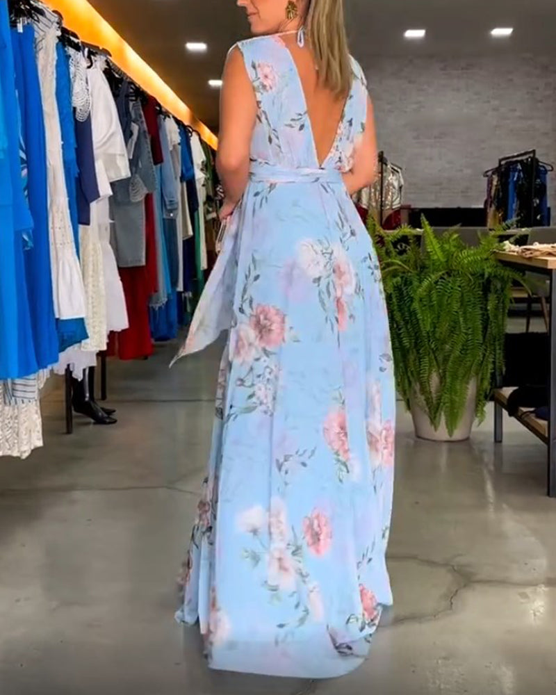 Hilda - Vestido Jardín Celeste