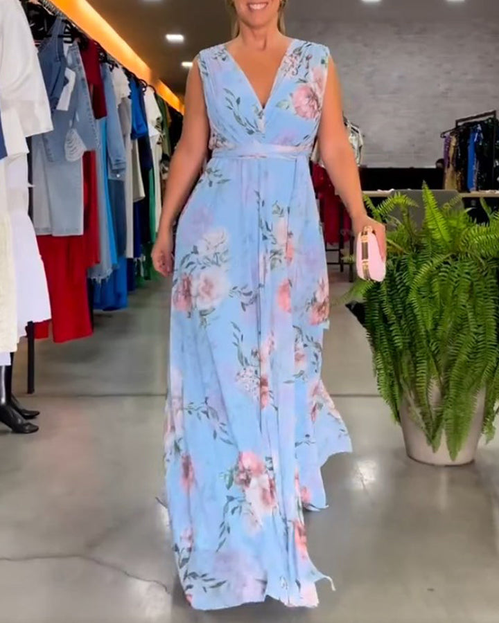 Hilda - Vestido Jardín Celeste