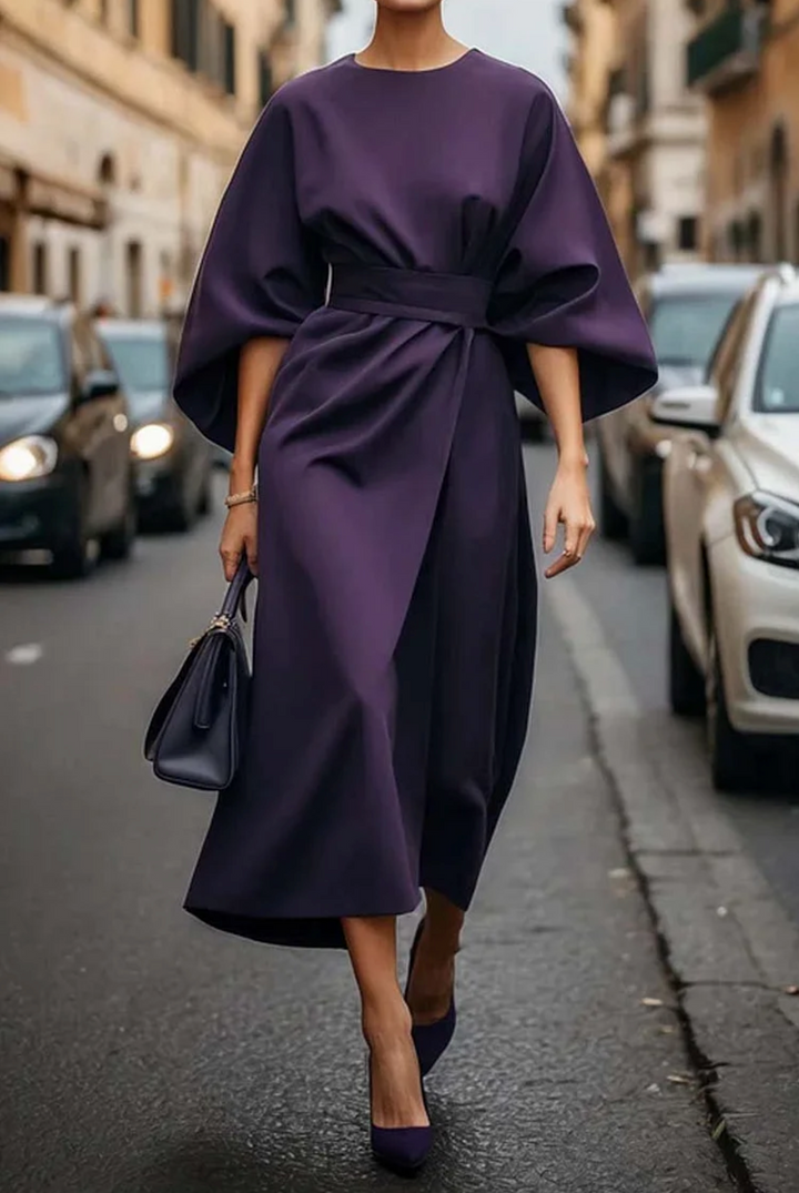 Piedad - Vestido Midi Mangas Murciélago