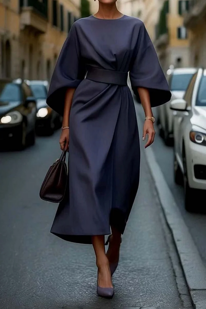Piedad - Vestido Midi Mangas Murciélago