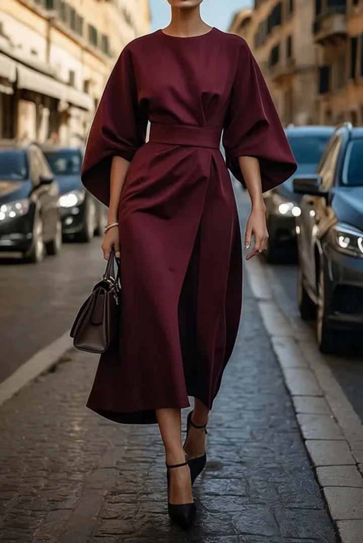 Piedad - Vestido Midi Mangas Murciélago