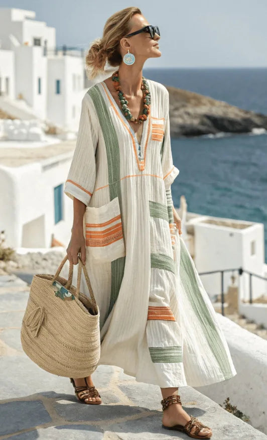 Jovita - Vestido Fluido Costero