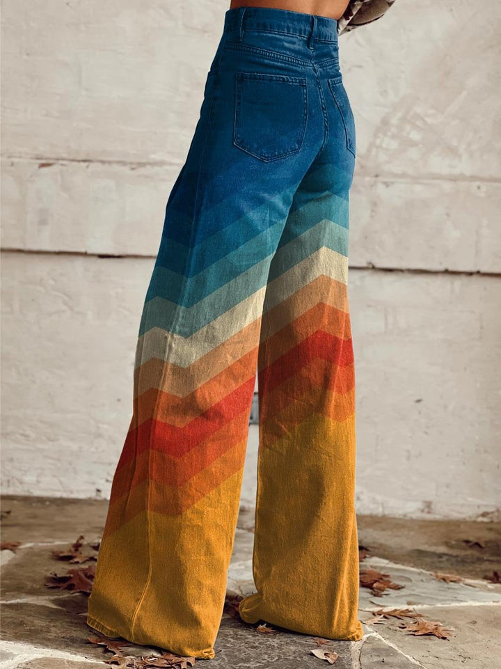Elodia - Jeans Pierna Ancha Multicolor